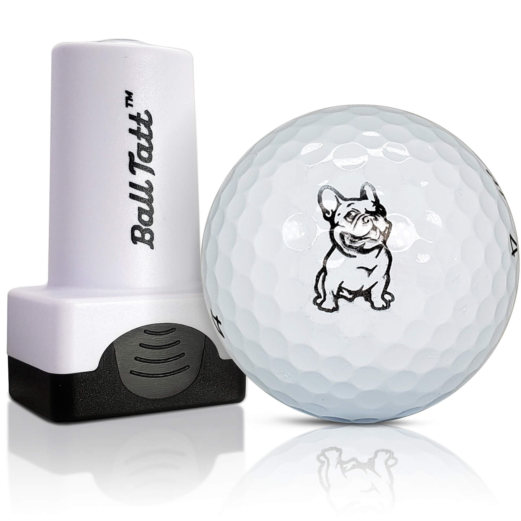 Ball Tatt French Bulldog Golf Ball Stamp Self Inking Smudge