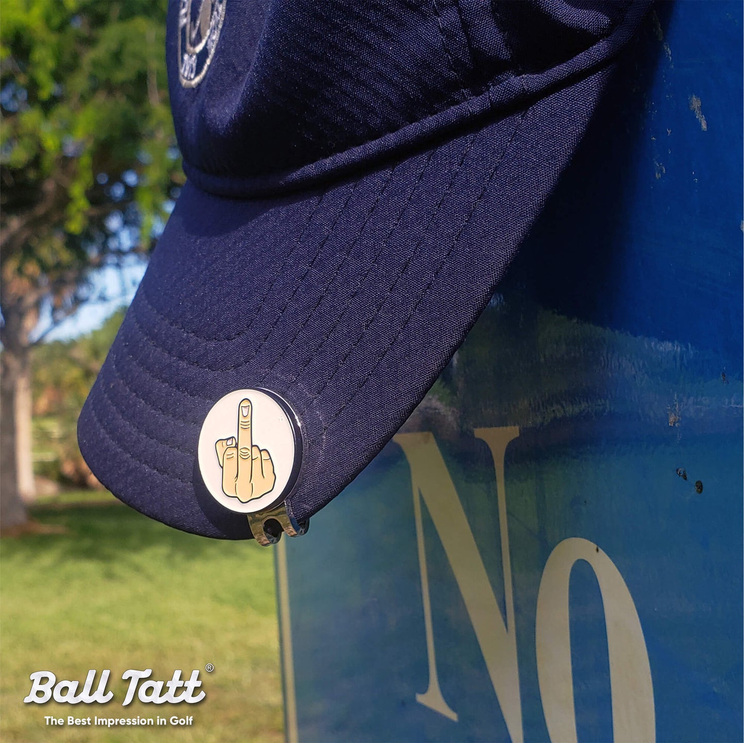 Middle Finger 1" Hat Clip Set