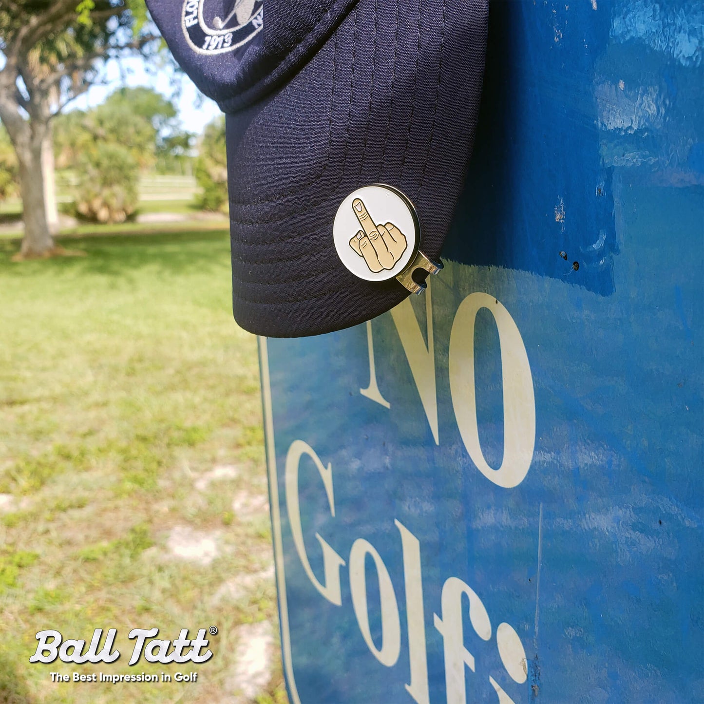Middle Finger 1" Hat Clip Set