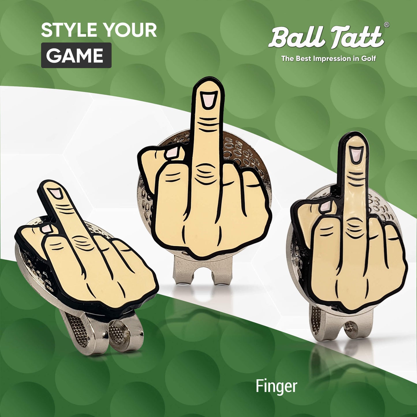 Middle Finger Hatclip Set
