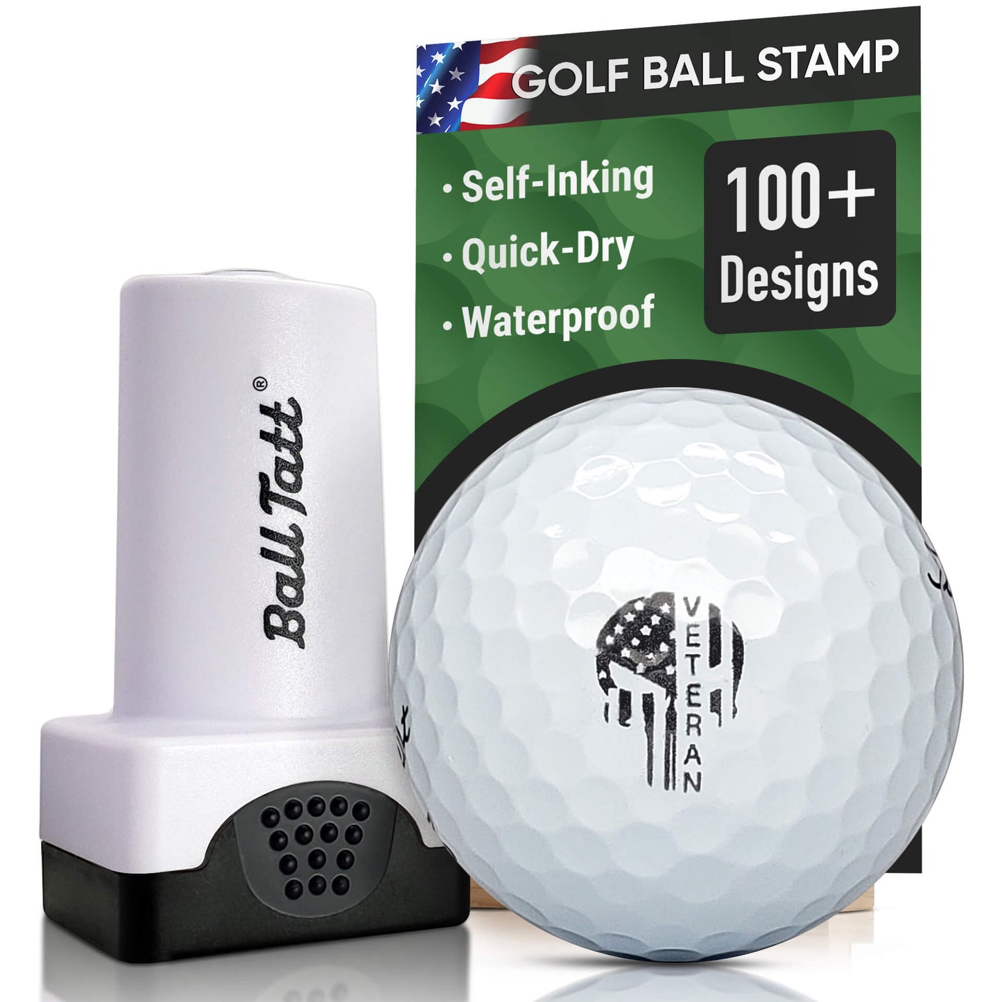 veteran punisher ball tatt golf ball stamp