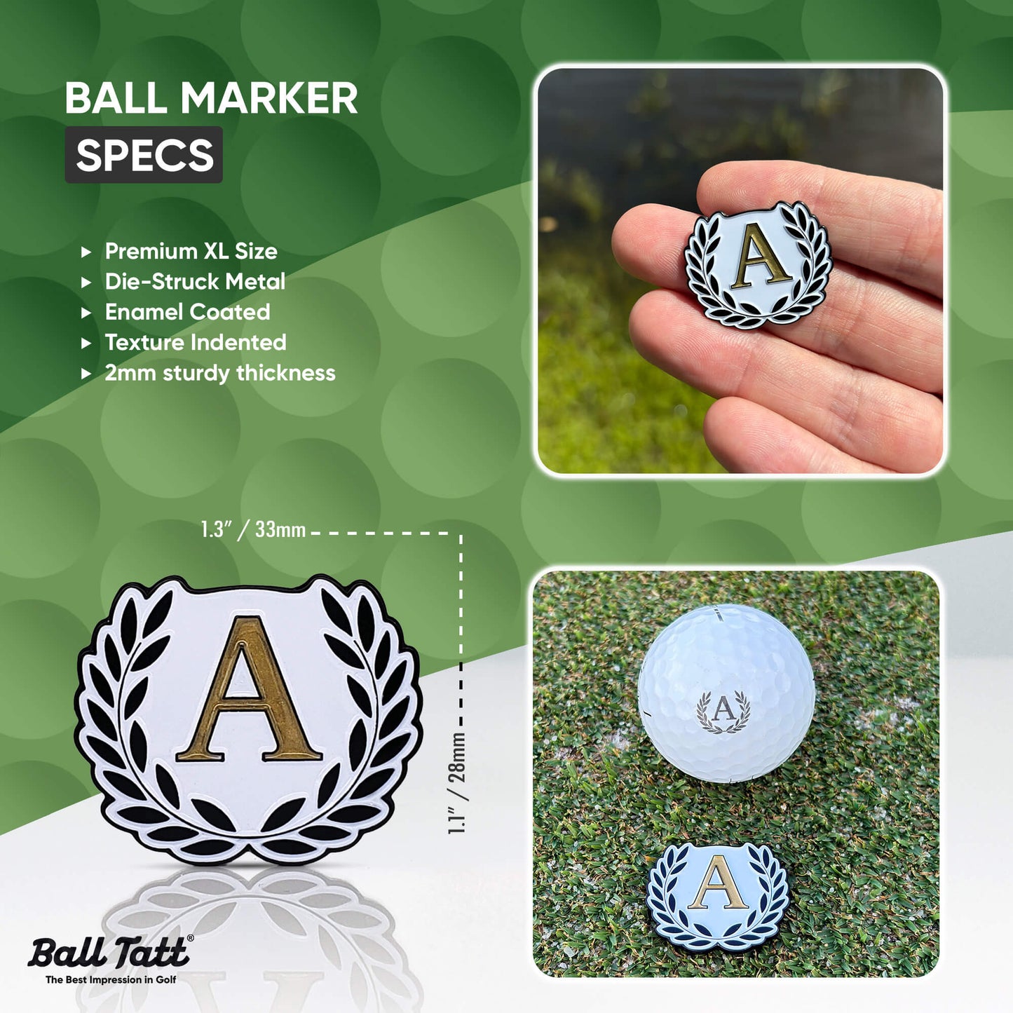A Monogram Ball Marker Set