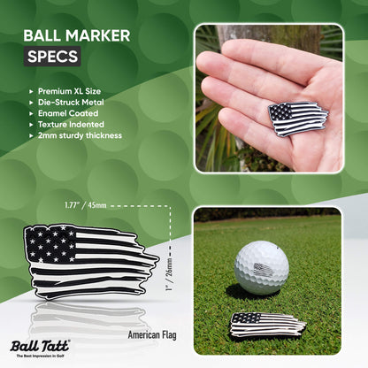 USA Flag & XL Ball Marker
