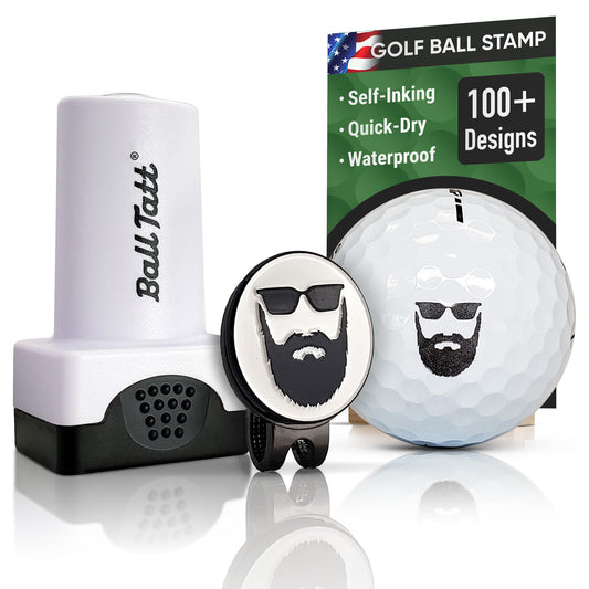 Beard Man Hat Clip Ball Marker Set
