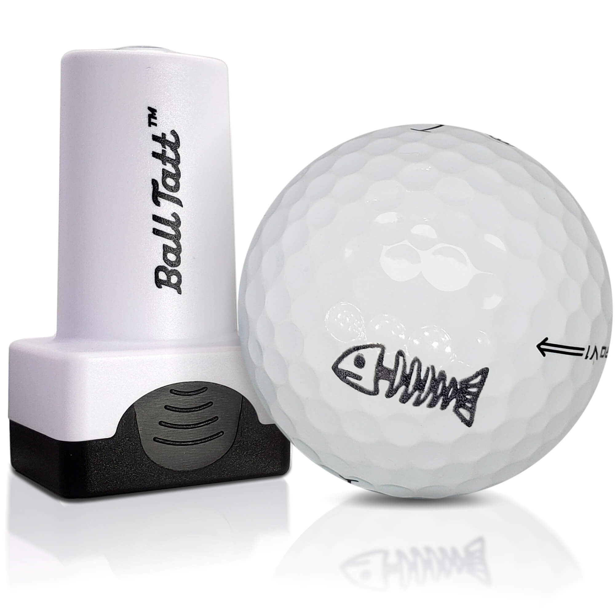 Ball Tatt Golf Ball Stamp Bonefish Self Inking Golf Ball