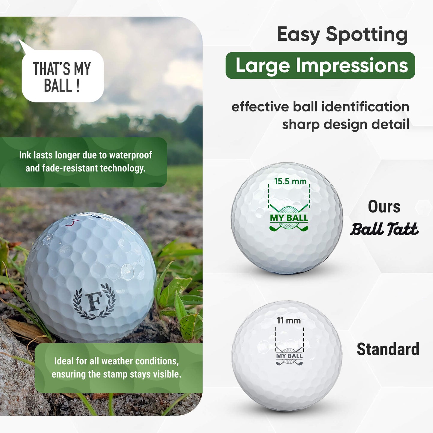 F Monogram & Ball Marker