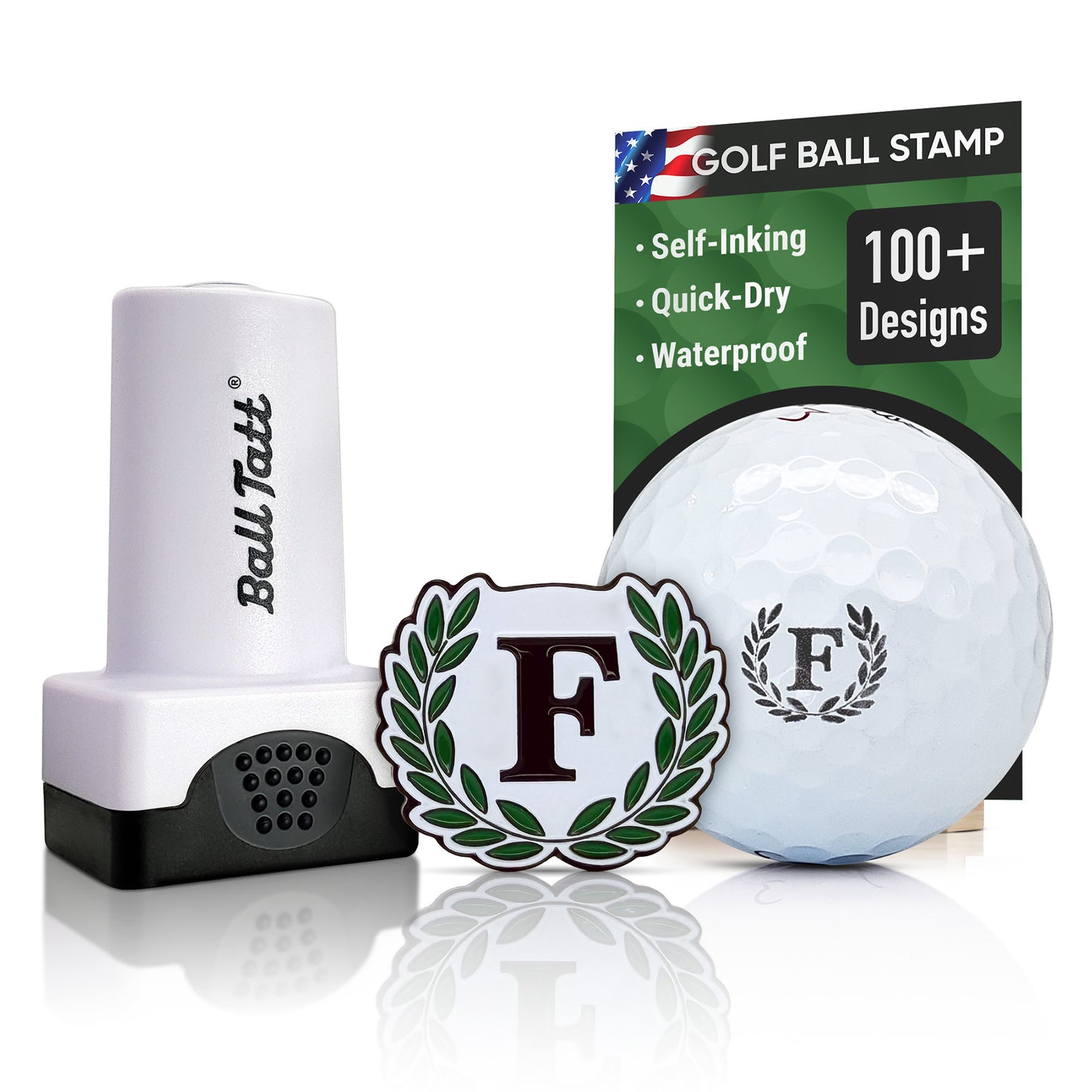 F Monogram & Ball Marker