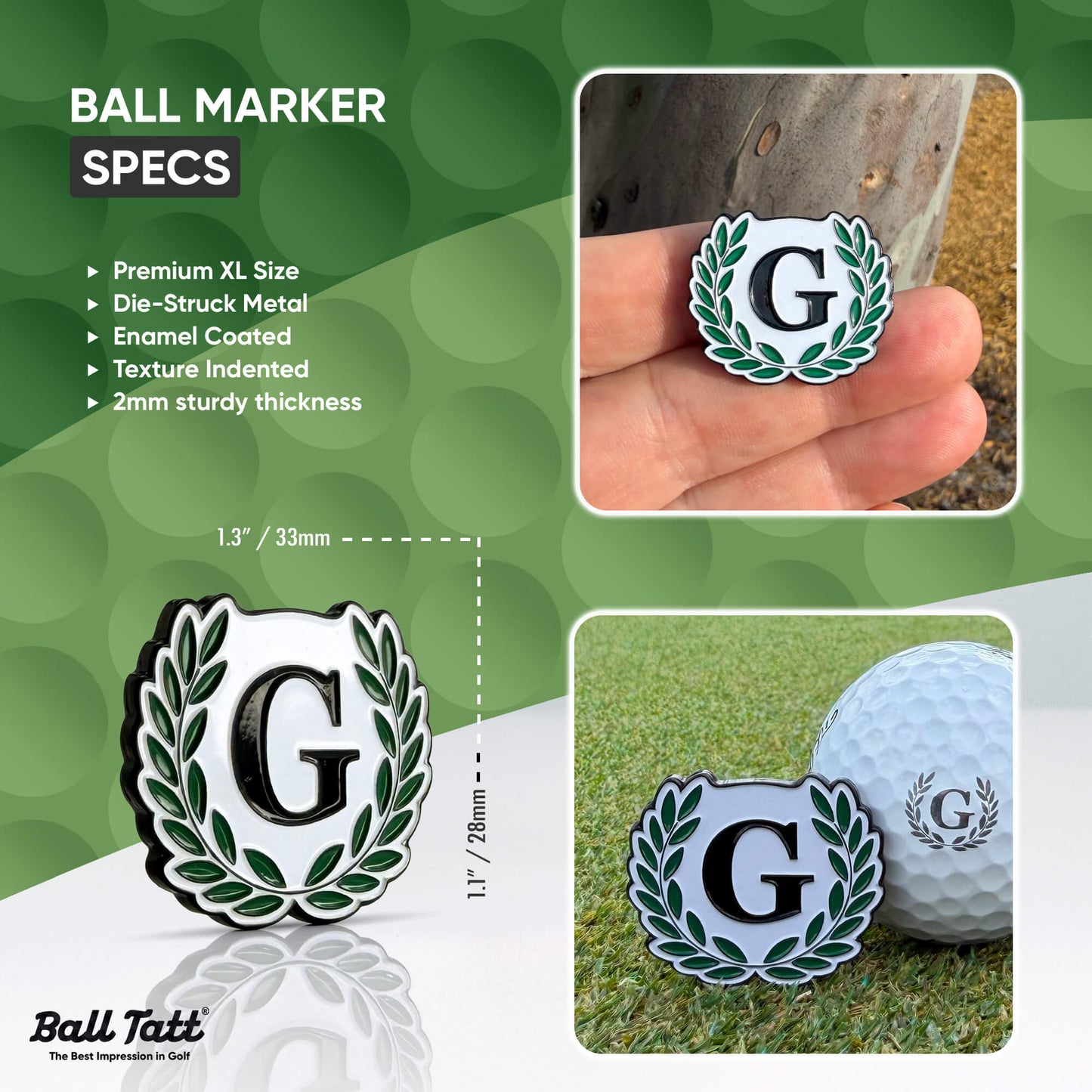 G Monogram & Ball Marker