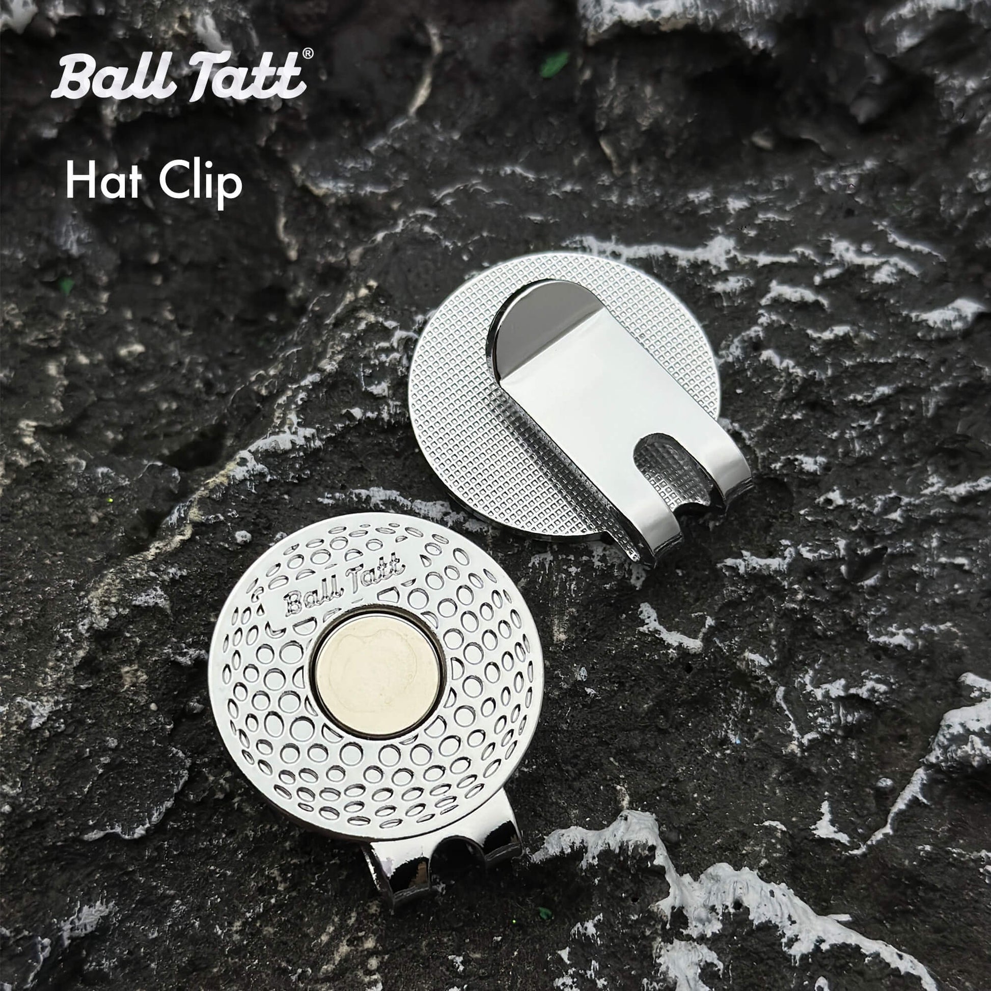 hat clip chrome 1.25 inch ball tatt