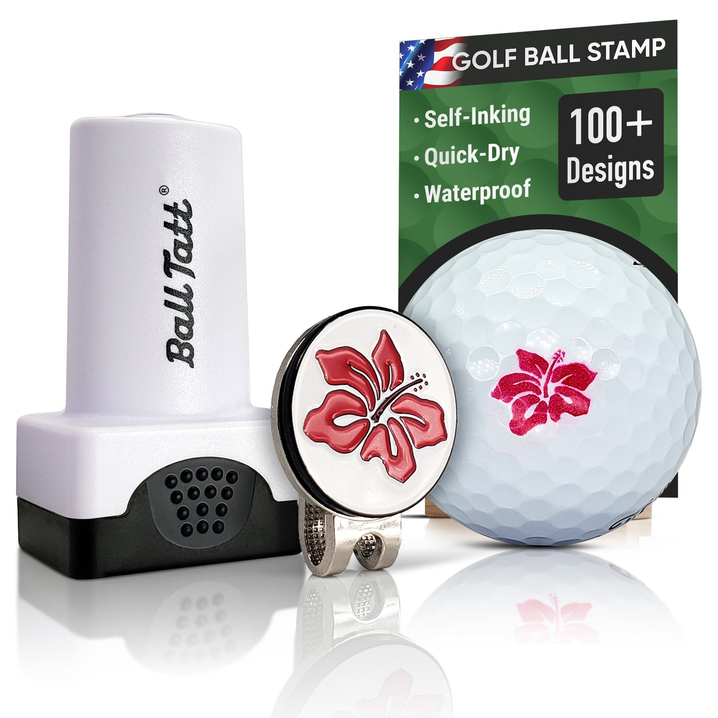 Hibiscus Hat Clip & Ball Marker