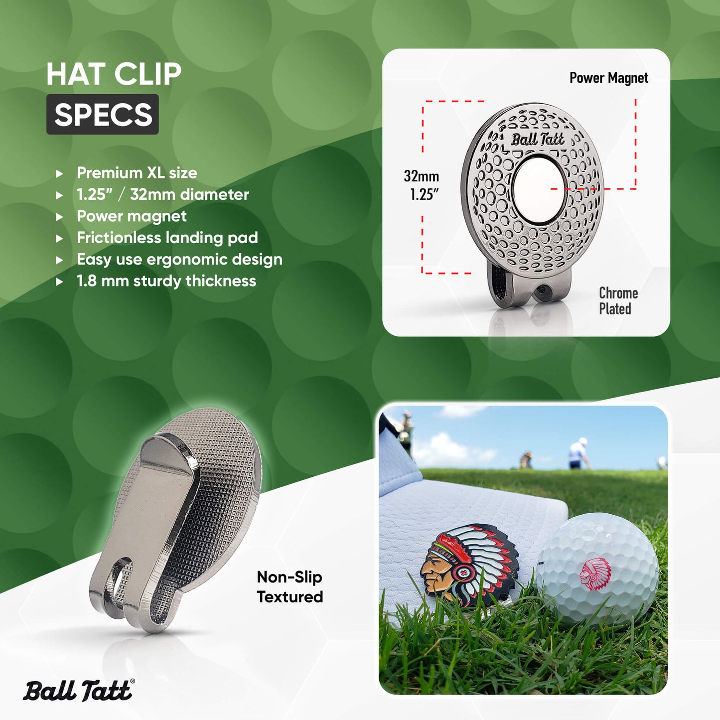 Indian Chief Hat Clip Set