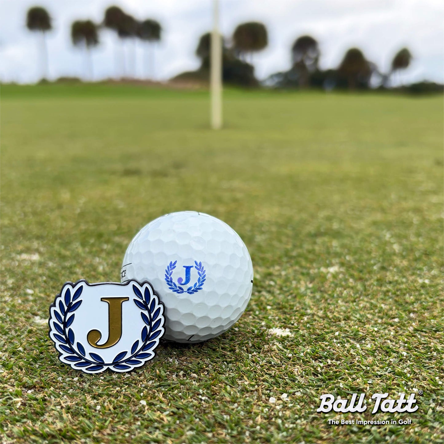 J  Monogram Blue w Ball Marker