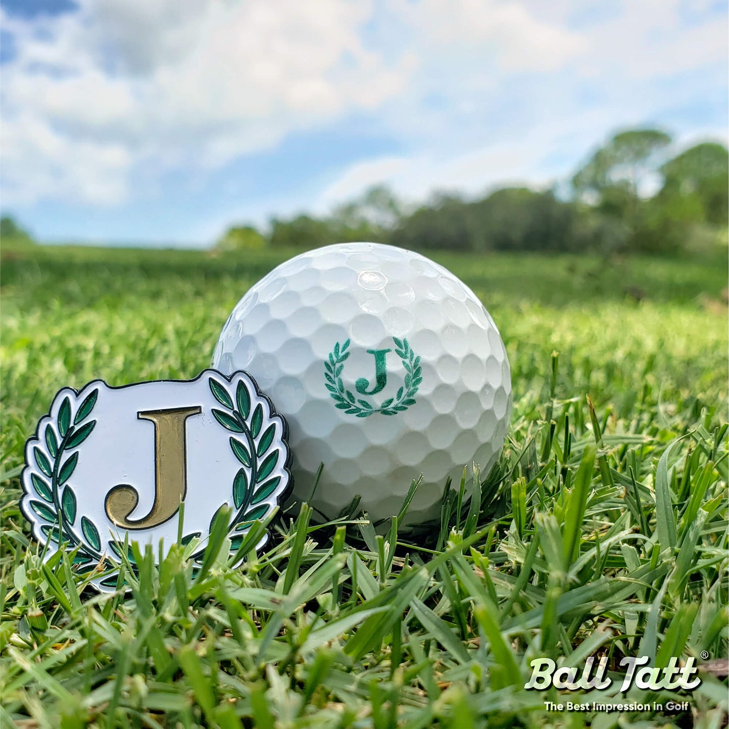 J Monogram w/ Ball Marker