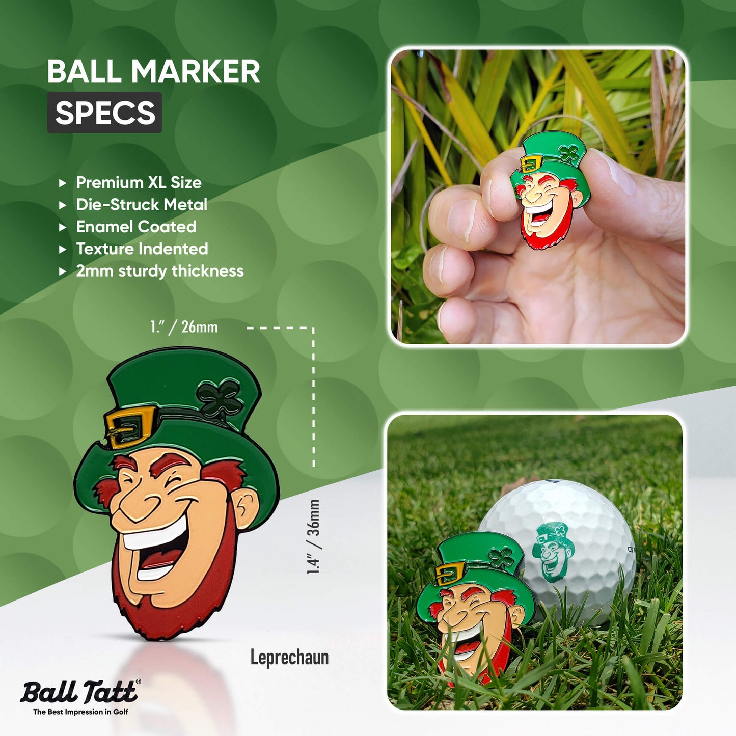 Leprechaun XL Ball Marker Combo