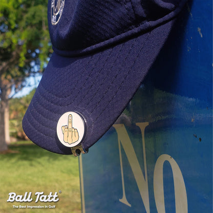 Middle Finger 1" Hat Clip Set