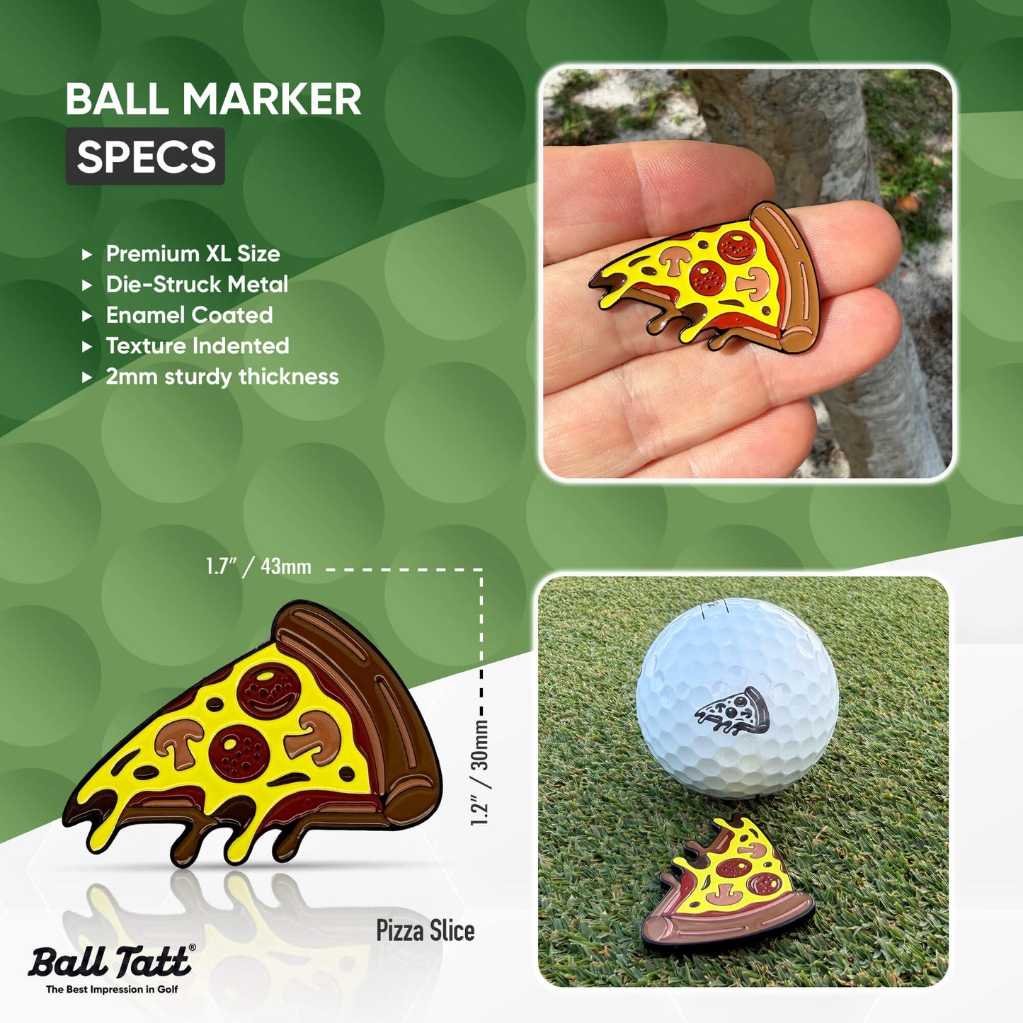 Pizza Slice & Ball Marker