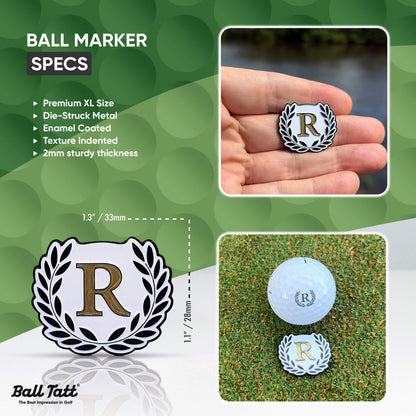 R Monogram w/ Ball Marker