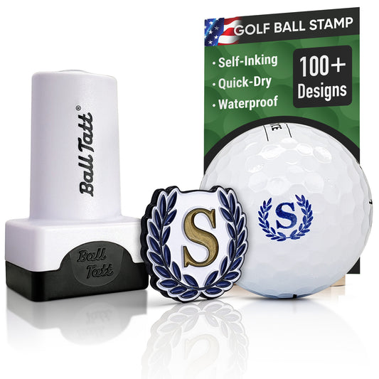 S  Monogram with Ball Marker - Blue