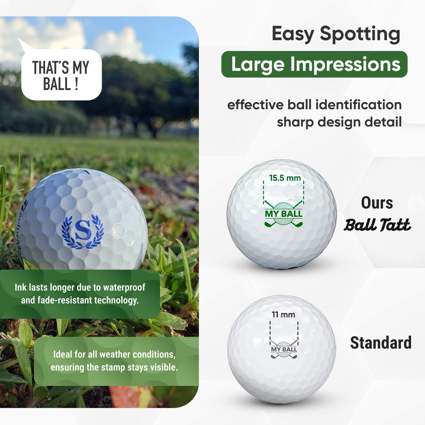 S  Monogram with Ball Marker - Blue