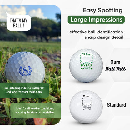 S  Monogram with Ball Marker - Blue