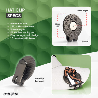 Sasquatch Hat Clip Set