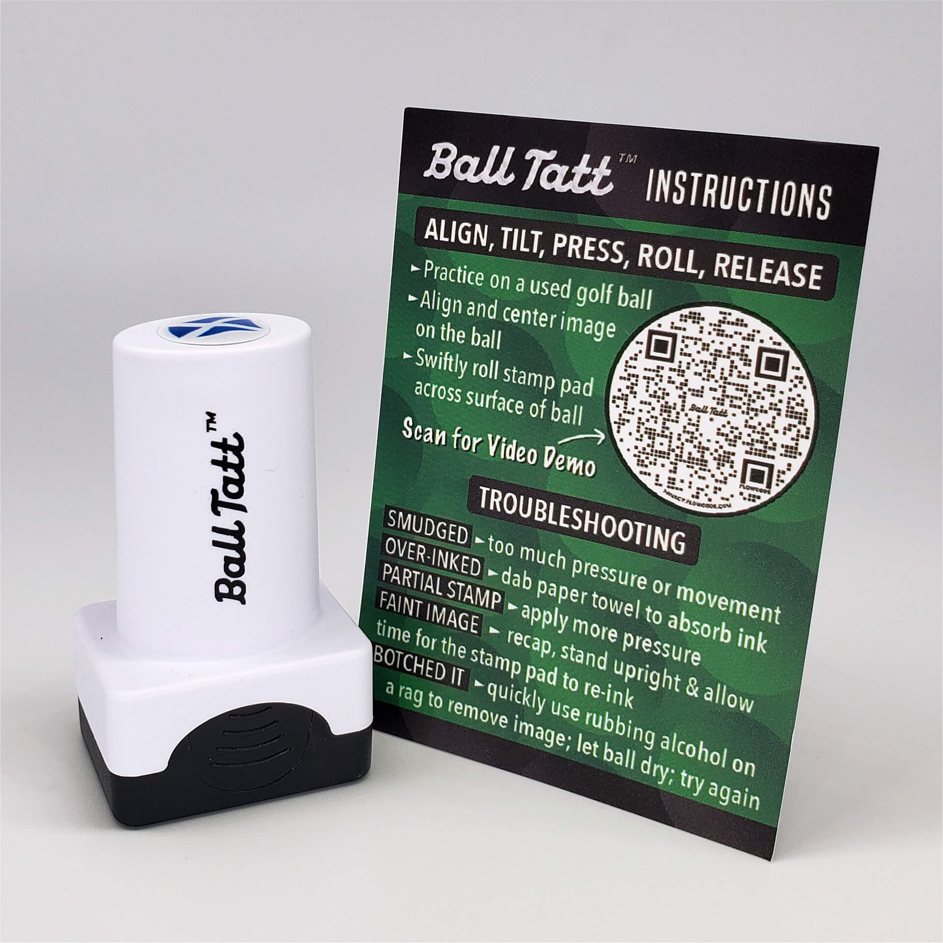 Ball Tatt Golf Ball Stamp Scotland Self Inking Golf Ball