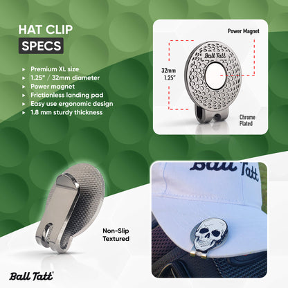 Skull Man Hat Clip Set
