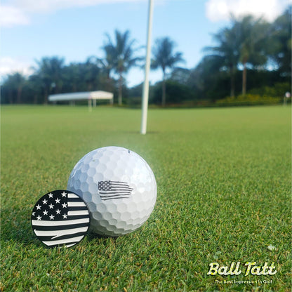 USA Flag Hat Clip Ball Marker Set