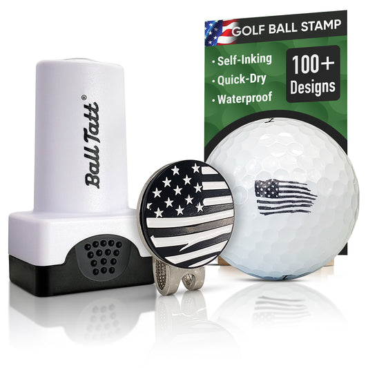 USA Flag Hat Clip Ball Marker Set