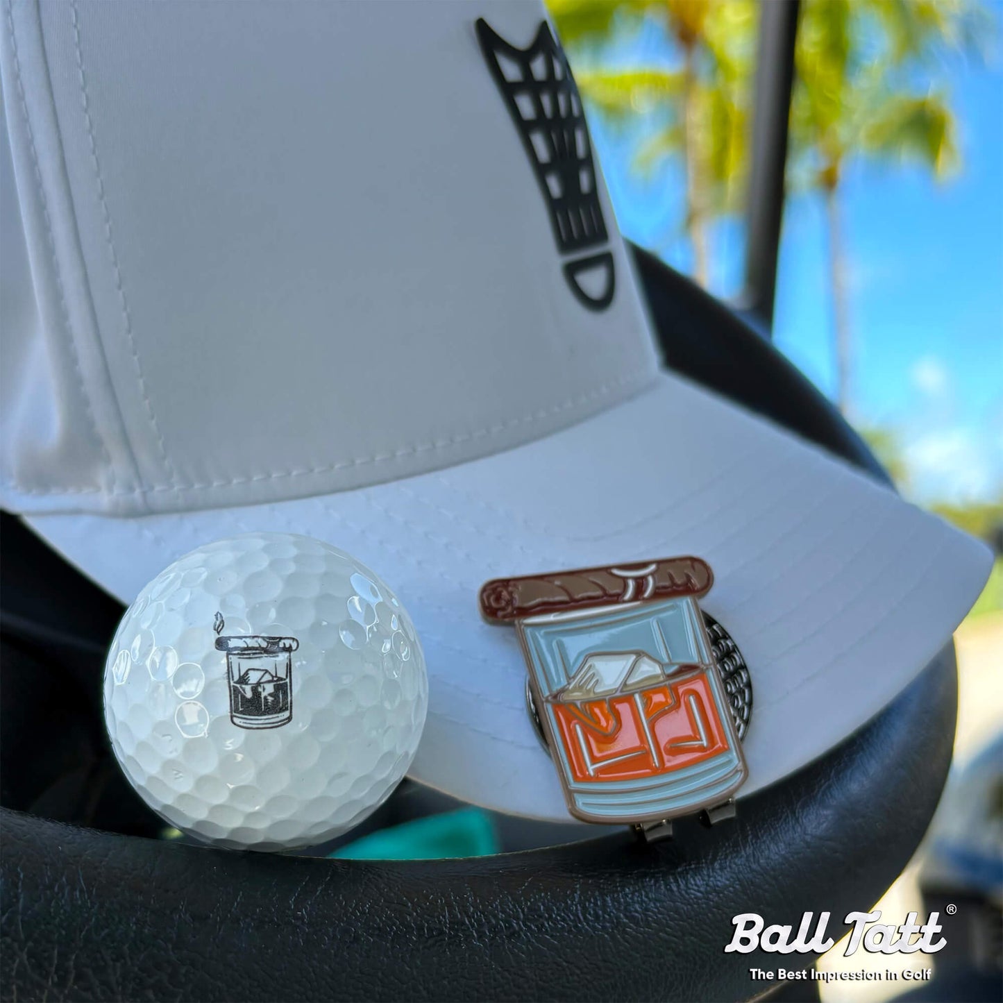 Whiskey Cigar XL Ball Marker